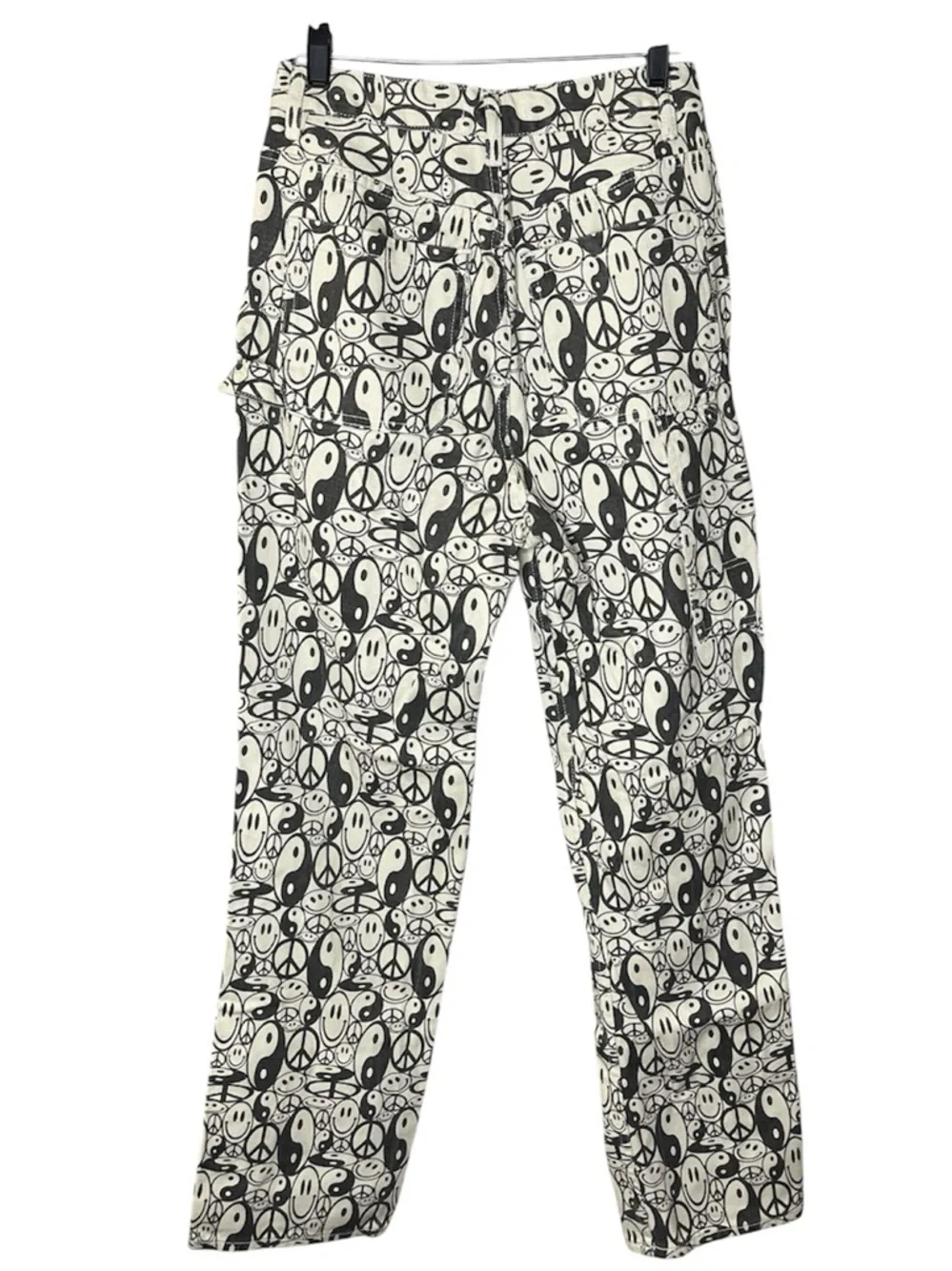 PacSun Baggy Yin Yang  Carpenter Jeans in Off-White Sz 29 - Picture 2 of 5